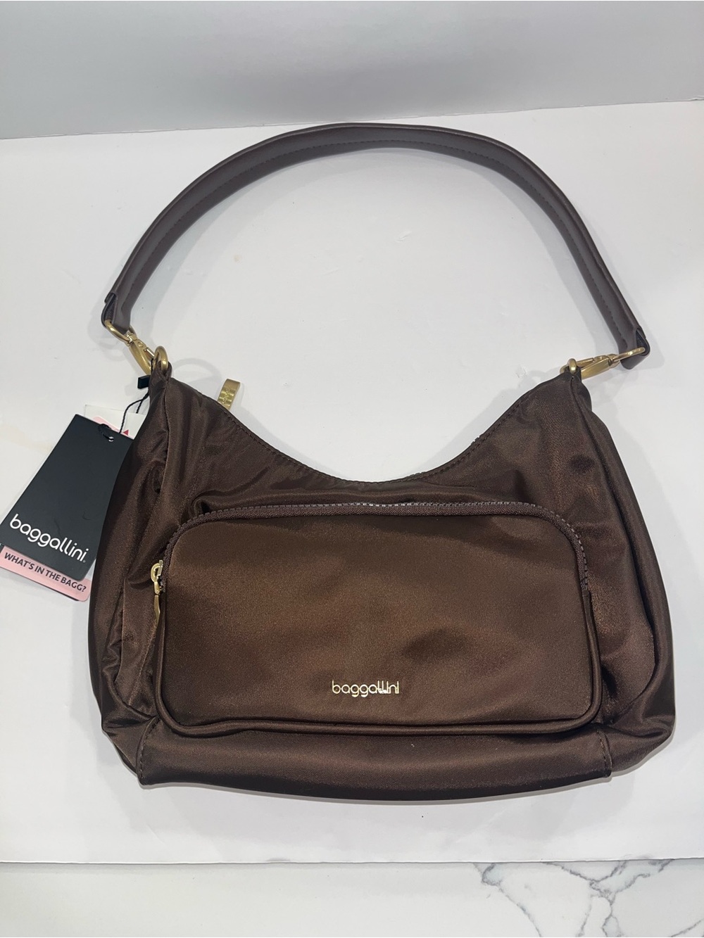 BAGGALLINI BROWN AUTHENTIC DESIGNER EVERYDAY CROSSBODY BAG RFID NEW WITH TAG